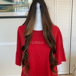 Beautiful new never worn long wig